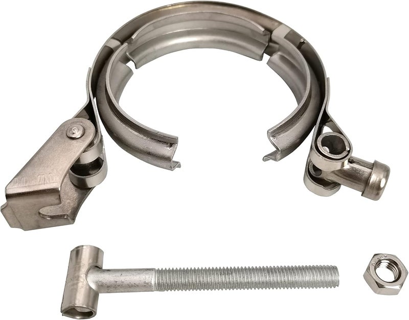 GaeaAuto 2 X 2.5 Inch Quick Release V Band Clamp Stainless Steel for Turbocharger Downpipe - Image 5
